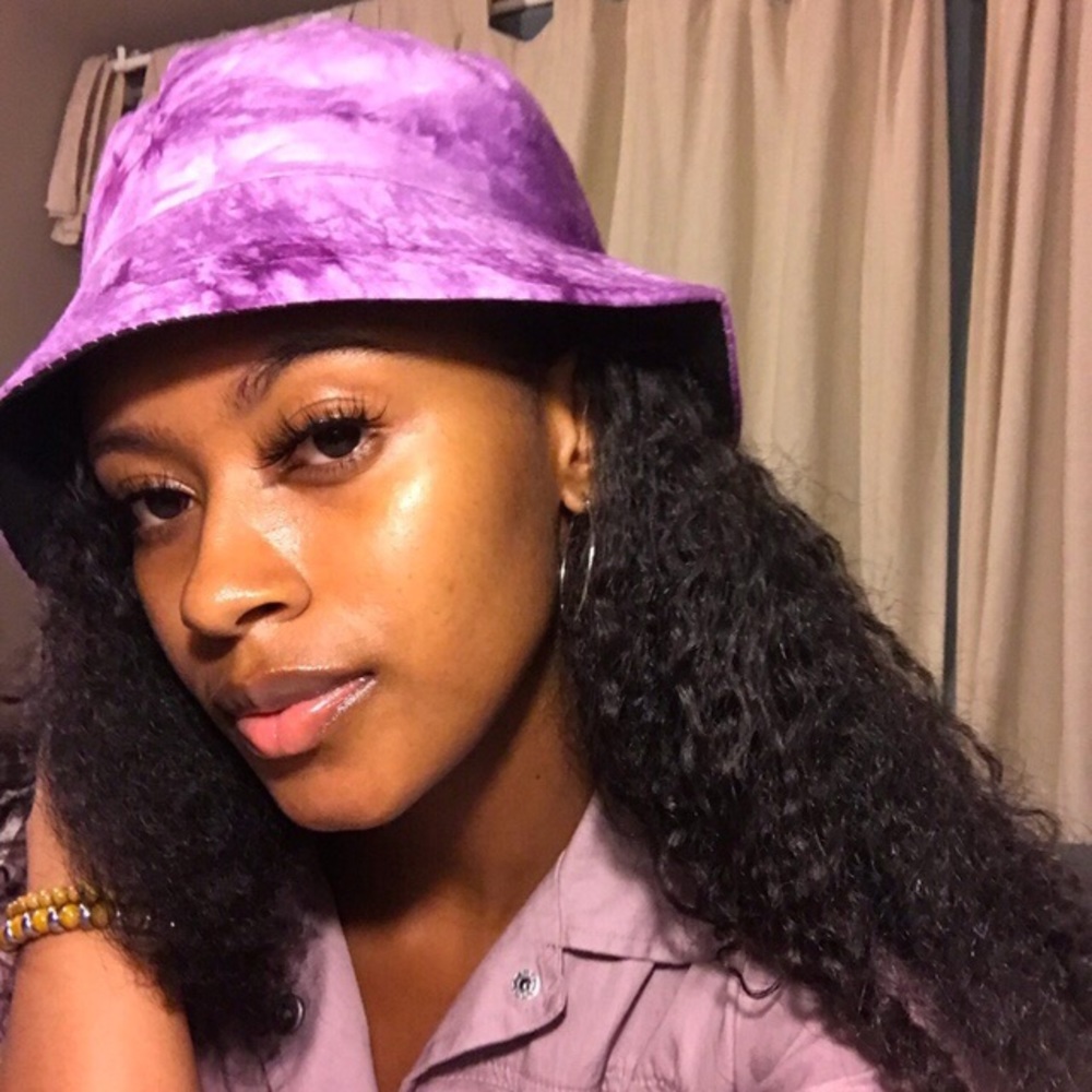 Purple Marble Bucket Hat
